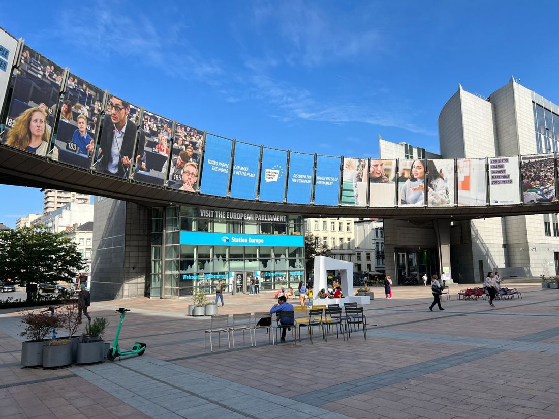 European Parliament buildings in Brussels